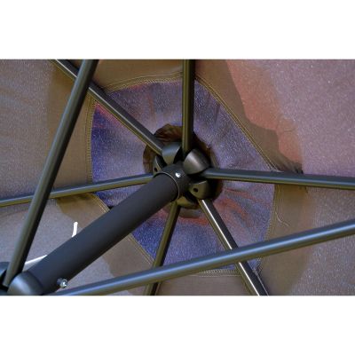 7. PARASOL OGRODOWY 300CM SKŁADANY SZARY