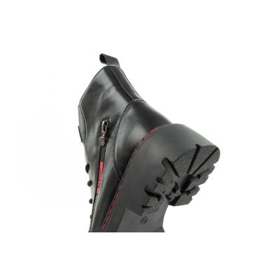 7. Lee Cooper buty botki trapery damskie sztyblety skórzane ocieplane czarne czerwone