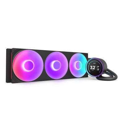 10. NZXT Kraken Elite 420 RGB Procesor Chłodnica cieczy all-in-one 14 cm Czarny 1 szt.
