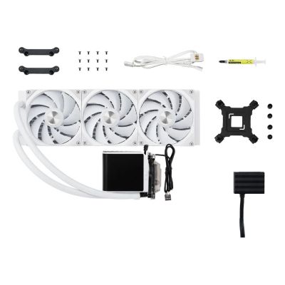 5. Chłodzenie wodne, wyświetlacz 3D AMOLED - 360mm, biały