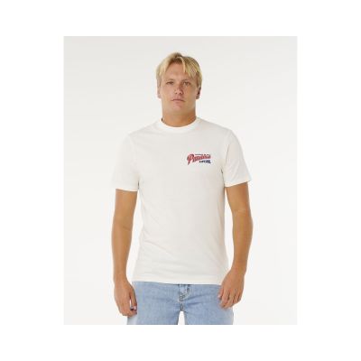 Koszulka męska RIP CURL Desti Animals Tee biała