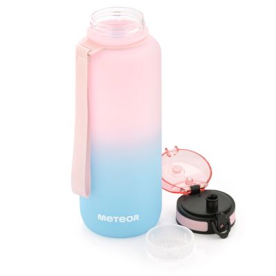 9. Bidon sportowy Meteor 1500 ml różowy/niebieski
