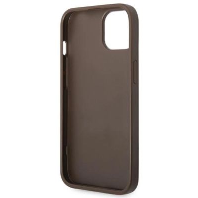 7. Etui Guess 4G Stripe Collection na iPhone 14 Plus / 15 Plus 6.7" - brązowe