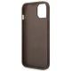 7. Etui Guess 4G Stripe Collection na iPhone 14 Plus / 15 Plus 6.7" - brązowe