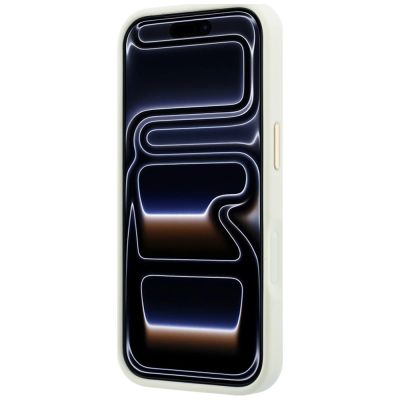 5. Etui Guess Peony 4G Small Logo MagSafe na iPhone 17 Pro / 18 Pro - beżowe