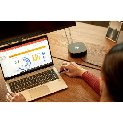 7. Stacja dokująca + zasilacz HP USB-C/A Dock G2 120W czarna 5TW13AA