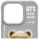 6. Etui Nimmy Cool&Cute 2.0 Bear na iPhone 15 Pro - szare