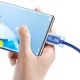 4. Baseus Crystal Shine Series kabel przewód USB do szybkiego ładowania i transferu danych USB Typ A - USB Typ C 100W 2m niebieski (CAJY000503)