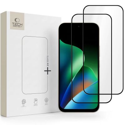 Szkło hartowane Tech-Protect Glass Fit+ 2-Pack na Xiaomi Redmi 17 4G / 5G - czarne