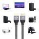 5. Wozinsky kabel HDMI 2.1 8K 60 Hz 48 Gbps / 4K 120 Hz / 2K 144 Hz 3 m srebrny (WHDMI-30)