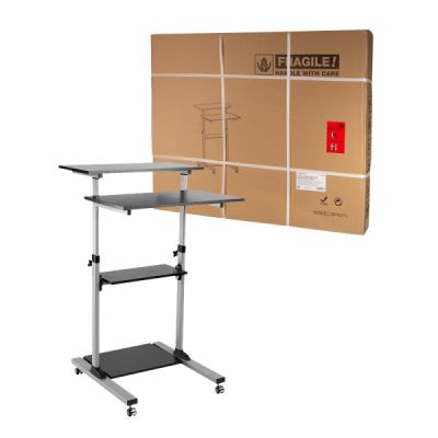 8. LogiLink BP0070 biurko komputerowe Czarny, Szary