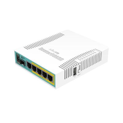 11. Router Mikrotik hEX PoE (RB960PGS) Total Ethernet  Ports:6; Architecture:MIPSBE; CPU core:1