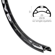 Obręcz RODI TRYP25 29'' 622x25 czarna 32 otw.