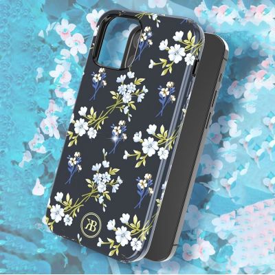 3. Kingxbar Blossom etui ozdobione oryginalnymi Kryształami Swarovskiego iPhone 12 mini wielokolorowy (Lily)