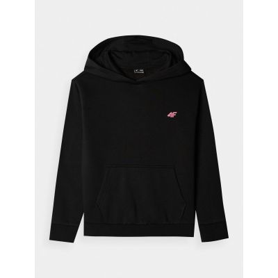 7. Bluza dresowa nierozpinana z kapturem dziewczęca 4F Junior 4FJWMM00TSWSF1316-20S