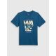 5. T-shirt regular z nadrukiem męski 4F 4FRSS26TTSHM4306-46S