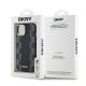 8. Etui DKNY Leather Checkered Mono Pattern MagSafe na iPhone 14 / 15 / 13 - czarne
