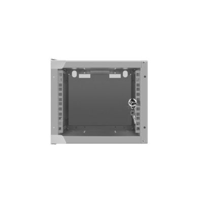 2. Szafa rack Lanberg WF10-2304-10S (4U; 240mm / 280mm / 310 mm; wisząca; Szklane; 10"; kolor szary)