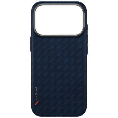 5. Etui UNIQ Keva EDGE Magclick Charging na iPhone 17 Pro - niebieskie