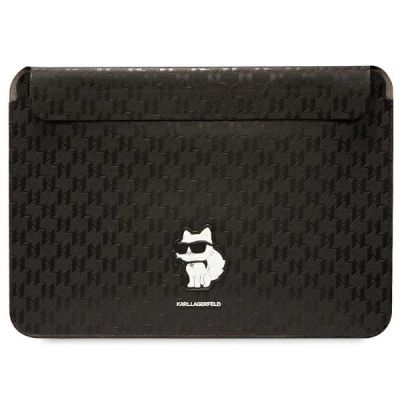 Pokrowiec Karl Lagerfeld Saffiano Monogram Choupette na laptopa 16" - czarny