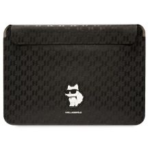 Pokrowiec Karl Lagerfeld Saffiano Monogram Choupette na laptopa 16" - czarny