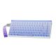 17. Klawiatura gasket HERO84 HE White+Purple+Gradient+LIGHT JadeKing switch RGB AULA