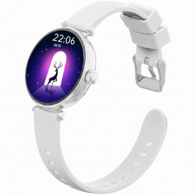 6. Smartwatch Gravity Srebrno Biały 2 Paski GT26-8