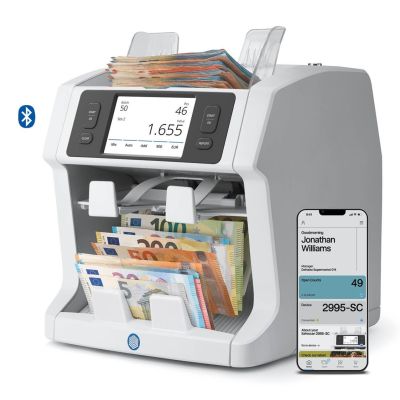 2. Safescan 2995-SC Maszyna do liczenia banknotów Biały