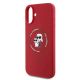 6. Etui Karl Lagerfeld Silicone Karl&Choupette Heads Ring MagSafe na iPhone 16 Plus - czerwone