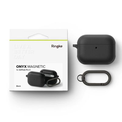 7. Etui Ringke Onyx Magnetic MagSafe na AirPods Pro 3 - czarne