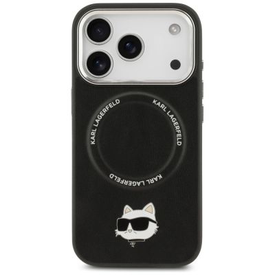 9. Etui Karl Lagerfeld Choupette Pin MagSafe do iPhone 17 Pro Max - czarne