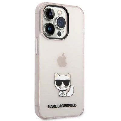 4. Etui Karl Lagerfeld Choupette Body na iPhone 14 Pro 6,1" - różowe