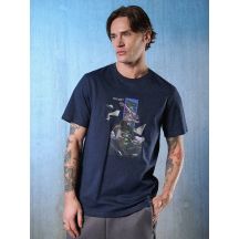 T-shirt regular z nadrukiem męski 4F 4FRSS26TTSHM3659-31S