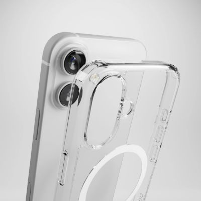 6. Etui silikonowe Puro Impact Clear D3O MagSafe do iPhone 16 - przezroczyste