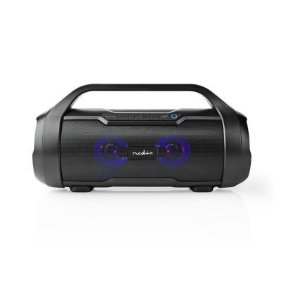 Głośnik Nedis Party Boombox 60W LED [60W/ 6Std Akku/ Bluetooth/ TWS/ LED]
