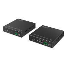 Przedłużacz (extender) światłowodowy HDMI 4K/60Hz z KVM USB 1.1 przez IP 1G, do 40km/300m, max. 253 odbiorniki, HDMI Loop-Out, Audio - zestaw