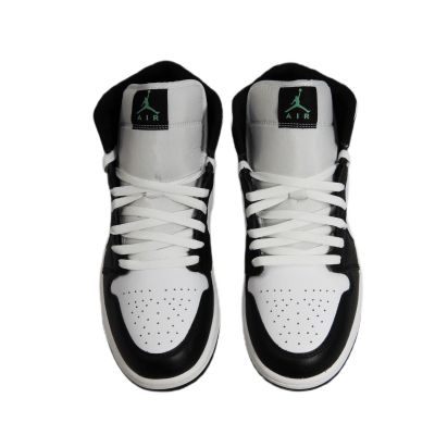 4. Buty sportowe męskie Air Jordan 1 Mid Green Glow Białe - DQ8426-103