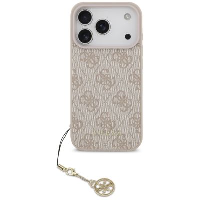 2. Etui Guess 4G Charms Collection MagSafe na iPhone 17 Pro - różowe