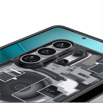 7. Etui Spigen Ultra Hybrid Mag MagSafe na Samsung Galaxy S26 Ultra Zero One - przezroczysto-czarne