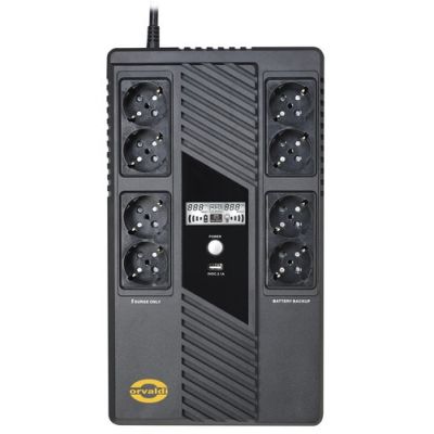 2. Orvaldi VAM-1000 zasilacz UPS Technologia line-interactive 1000 kVA 600 W 8 x gniazdo sieciowe