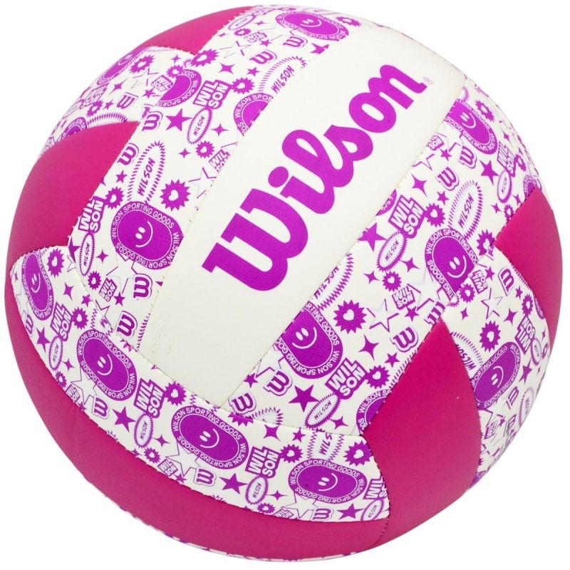 2. PIŁKA SIATKOWA WILSON STAMP VB FIOLETOWO BIAŁA
