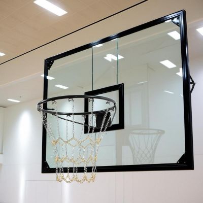 14. STALOWA SIATKA ŁAŃCUCHOWA DO OBRĘCZY KOSZ 12 UCHWYTÓW ENERO