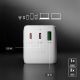 6. Adapter podróżny SBS 2xUSB-C 1xUSB-A uniwersalny - biały