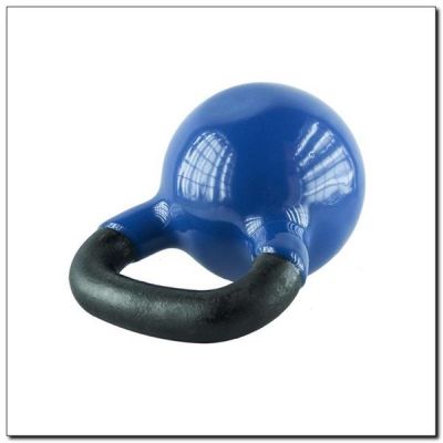 2. Kettlebell żeliwny pokryty winylem HMS KNV08 BLUE 