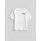 4. T-shirt loose z nadrukiem chłopięcy 4F 4FJRAW26TTSHM4527-10S