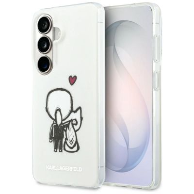 Etui Karl Lagerfeld IML Karl&Choupette MagSafe na Samsung Galaxy S26 - przezroczyste