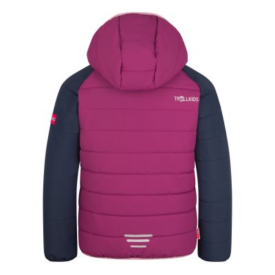 2. Kurtka ocieplana dziecięca Trollkids Kids Hafjell Snow Jacket PRO z kapturem woodoodporna różowa (514-182)