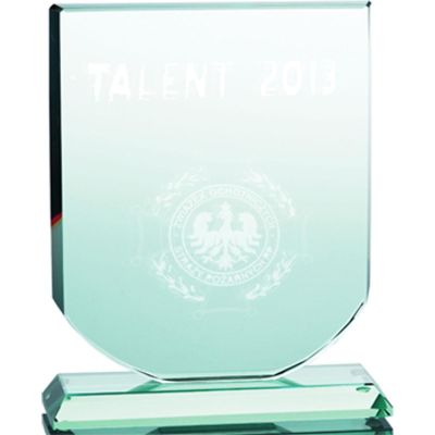 2. Trofeum szklane grawerowane 3D z etui