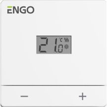 Regulator temperatury ENGO Controls EASY-230W, 230V, biały, dobowy, natynkowy