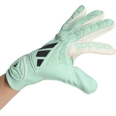 4. Rękawice bramkarskie dla dzieci adidas Copa Club miętowo-białe KE9735